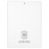 会社モダンカスタムロゴ・ビジネス・ブランド クリップボード (裏面)