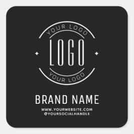 会社モダンカスタムロゴ・ビジネス・ブランド スクエアシール