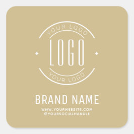 会社モダンカスタムロゴ・ビジネス・ブランド スクエアシール