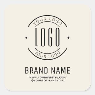 会社モダンカスタムロゴ・ビジネス・ブランド スクエアシール