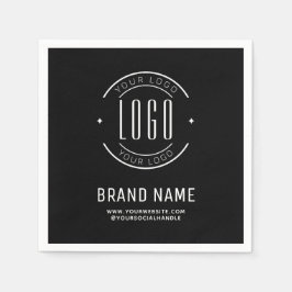 会社モダンカスタムロゴ・ビジネス・ブランド スタンダードカクテルナプキン