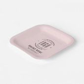 会社モダンカスタムロゴ・ビジネス・ブランド ペーパープレート (傾斜あり)