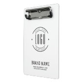 会社モダンカスタムロゴ・ビジネス・ブランド ミニクリップボード (アングル2)