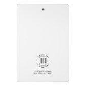 会社モダンカスタムロゴ・ビジネス・ブランド ミニクリップボード (裏面)