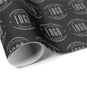 会社モダンカスタムロゴ・ビジネス・ブランド ラッピングペーパー (ロールコーナー)