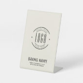 会社モダンカスタムロゴ・ビジネス・ブランド 台座サイン (正面)