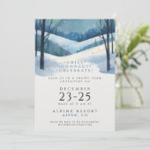 会社モダンブルーマウンテンゲタウェイウォーター色 招待状 (スタンド正面)