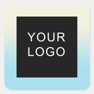 会社モダンプロフェッショナルロゴグラデーション スクエアシール