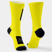 会社モダンプロフェッショナルロゴ黄色 ソックス (傾斜あり)