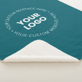 会社モダンミニマルロゴ | 暗いティール（緑がかった色） シェルパブランケット (3/4)