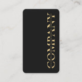 会社モダンモノグラムプロフェッショナルブラック 名刺 (正面)