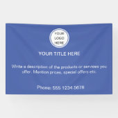 会社モダンロゴのプロモ広告ーション文字 横断幕 (横)