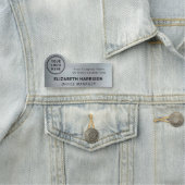 会社モダンロゴシルバー 名札 (インサイチュ)