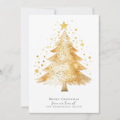 会社モダンロゴメリークリスマスツリー シーズンカード (正面)