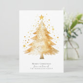 会社モダンロゴメリークリスマスツリー シーズンカード (スタンド正面)