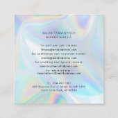 会社モダンロゴモダンミニマルカスタムリスト スクエア名刺 (裏面)