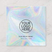 会社モダンロゴモダンミニマルカスタムリスト スクエア名刺 (正面)