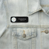 会社モダンロゴ黒人社員 名札 (インサイチュ)