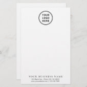 会社モダンロゴ 便箋 (正面/裏面)