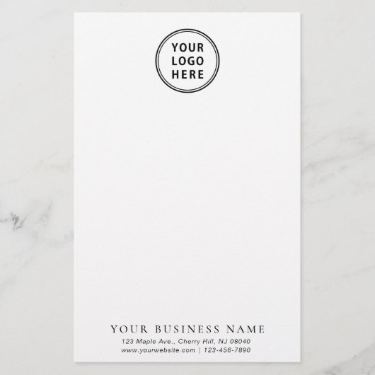 会社モダンロゴ 便箋 (正面)