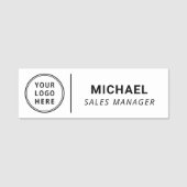 会社モダンロゴ 名札 (正面)