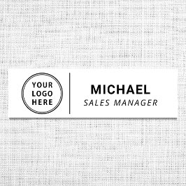 会社モダンロゴ 名札