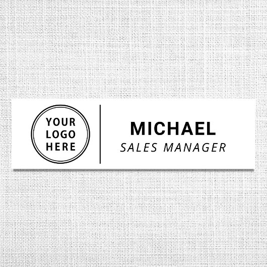 会社モダンロゴ 名札