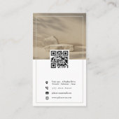 会社モダンロゴInstagramフォトコラージュ 名刺 (裏面)