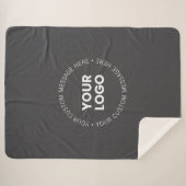 会社モダンロミニマルゴ/画像 | グレー シェルパブランケット (正面(横))