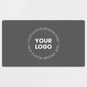 会社モダンロミニマルゴ/画像 | グレー ラベル (デザイン1)