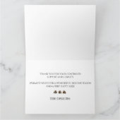 会社モダン名会社クリスマスカード カード (内部)