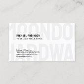 会社モダン名 | Sans Serif |黒 名刺 (裏面)