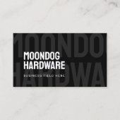 会社モダン名 | Sans Serif |黒 名刺 (正面)