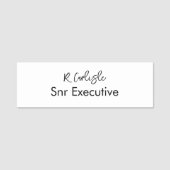 会社モダン従業員 名札 (正面)