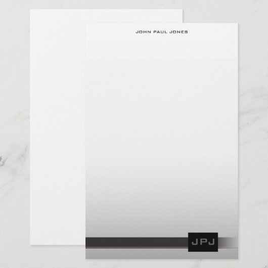 会社モダン002 便箋 (正面/裏面)