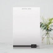 会社モダン002 便箋 (スタンド正面)