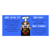 会社ユニークピクニック懇親会BBQパーティープロモーション ラックカード (裏面)