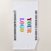 会社ロカスタムゴ文字ソーシャルメディアビーチタオル ビーチタオル (正面)