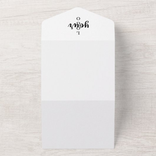 会社ロゴお客様の評価カード オールインワン招待状 (外側)