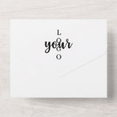 会社ロゴお客様の評価カード オールインワン招待状 (裏面)