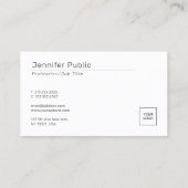 会社ロゴのアップロードカスタムテンプレート 名刺 (裏面)