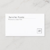 会社ロゴのアップロードカスタムテンプレート 名刺 (正面)