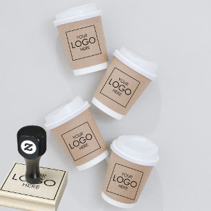 会社ロゴのアップロードカスタムビジネスブランディングウッド ラバースタンプ