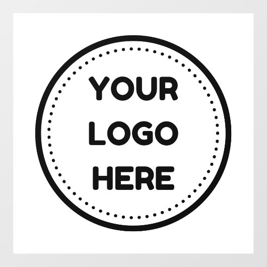 会社ロゴのアップロード会社ロゴのカスタム ウィンドウサイン (シート)