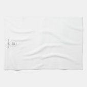 会社ロゴのアップロード文字テンプレートのカスタマイズ キッチンタオル (横)