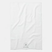 会社ロゴのアップロード文字テンプレートのカスタマイズ キッチンタオル (縦)