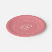 会社ロゴのアップロード文字テンプレートCharisma ペーパープレート (アングル)