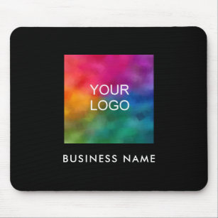 会社ロゴのエンブレムの追加文字 マウスパッド