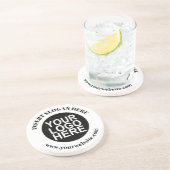 会社ロゴのプロモーションを独自に作成する コースター (側面)