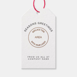 会社ロゴの会社名企業の ギフトタグ